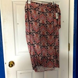 High-rise wrap skirt NWT